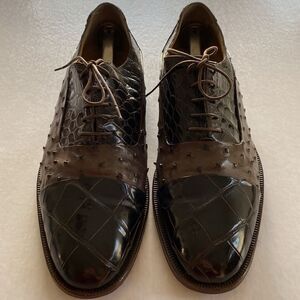 MAURI Men’s Genuine Alligator Leather Oxfords Size 11 M. Made in Italy.